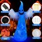 12FT Giant Halloween Inflatables Decorations Outdoor Ghost Built-in 3-Color Changing (White)